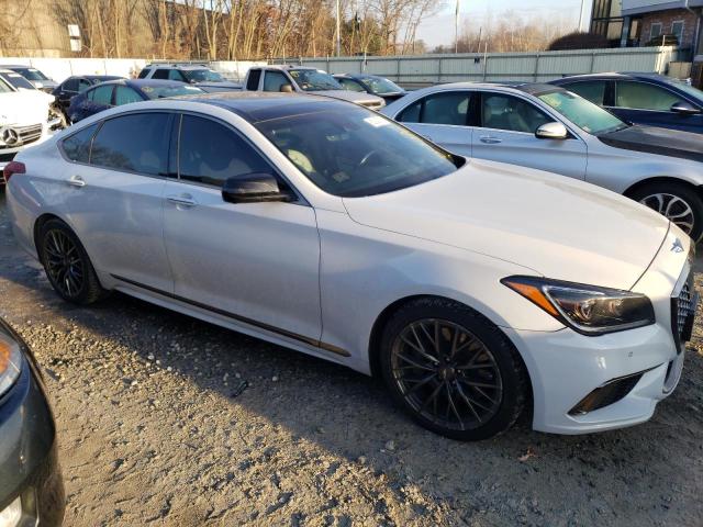 KMHGN4JB8JU256285 - 2018 GENESIS G80 SPORT BLUE photo 4