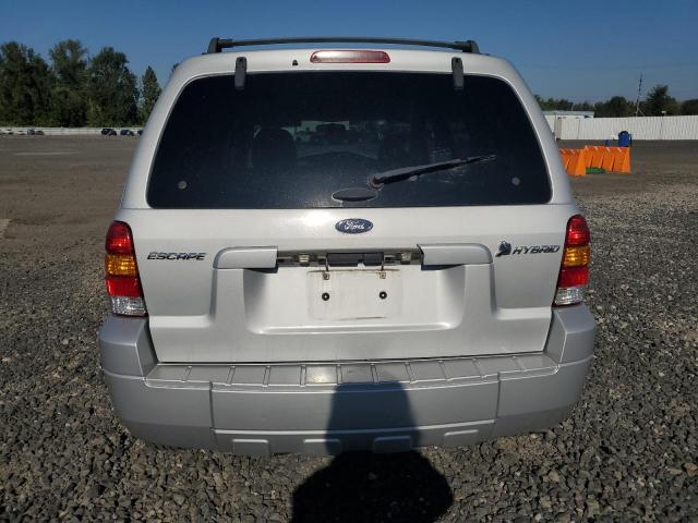 1FMCU96H76KA39759 - 2006 FORD ESCAPE HEV Gümüş foto 6