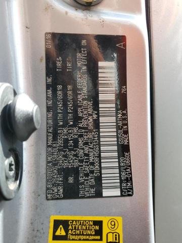 5TDKKRFH5GS134451 - 2016 TOYOTA HIGHLANDER XLE Күміс фото 14