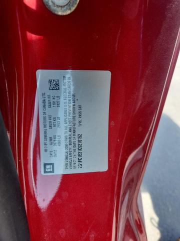 2G1FC1E31C9210152 - 2012 CHEVROLET CAMARO LT RED photo 12