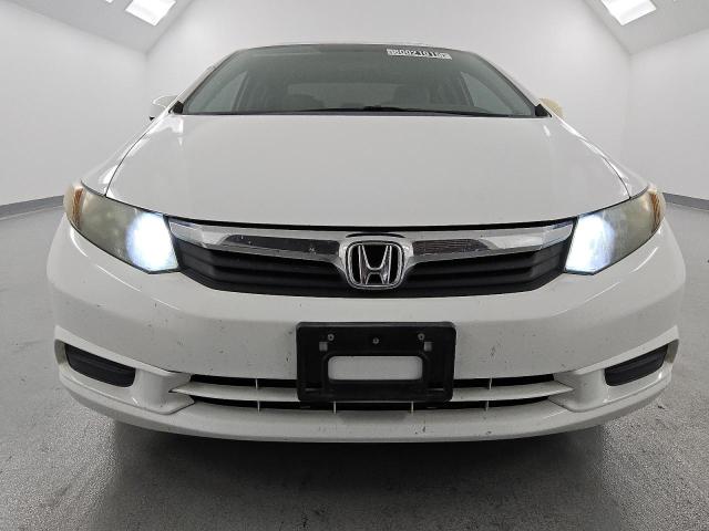 19XFB2F85CE338860 - 2012 HONDA CIVIC EX WHITE photo 5