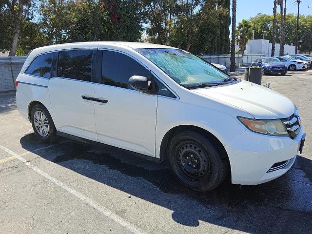 5FNRL5H22FB022691 - 2015 HONDA ODYSSEY LX WHITE photo 4