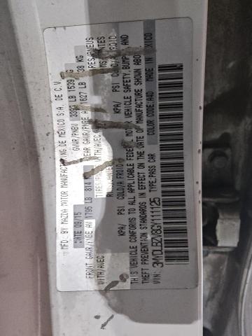 3MYDLBZV8GY111125 - 2016 TOYOTA SCION IA WHITE photo 12