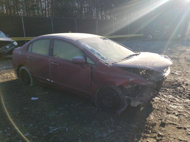 1HGFA16557L082558 - 2007 HONDA CIVIC LX RED photo 4