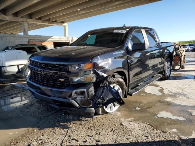 1GCPWBEK3NZ159939 - 2022 CHEVROLET SILVERADO C1500 CUSTOM BLACK photo 1