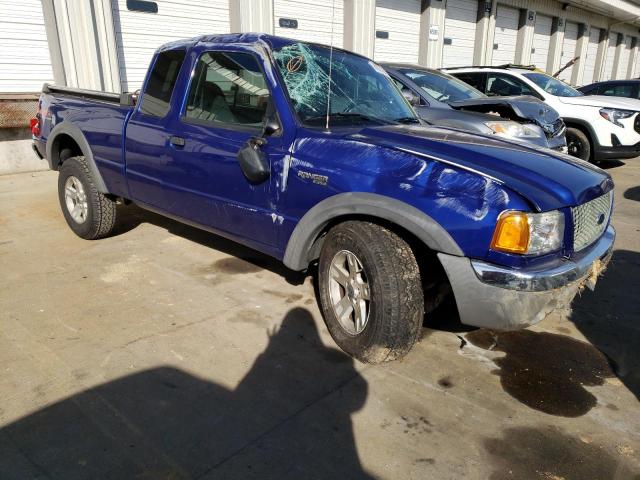 1FTZR45E63PB13620 - 2003 FORD RANGER SUPER CAB BLUE photo 4