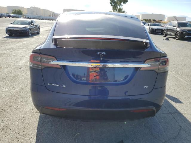 5YJXCBE20JF130181 - 2018 TESLA MODEL X Azul foto 6