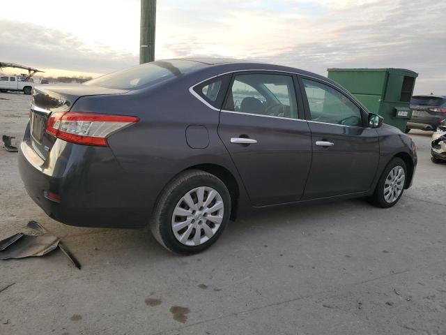 3N1AB7AP3EL631647 - 2014 NISSAN SENTRA S GRAY photo 3