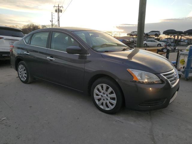 3N1AB7AP3EL631647 - 2014 NISSAN SENTRA S GRAY photo 4