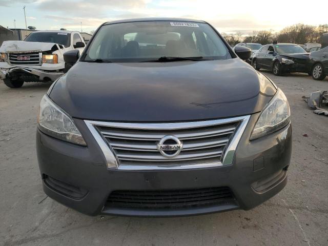 3N1AB7AP3EL631647 - 2014 NISSAN SENTRA S GRAY photo 5