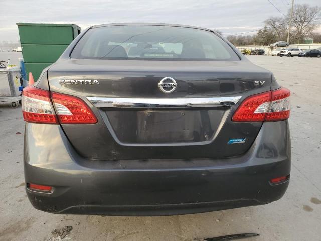 3N1AB7AP3EL631647 - 2014 NISSAN SENTRA S GRAY photo 6