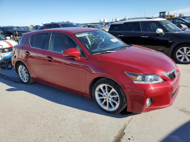 JTHKD5BH0B2015519 - 2011 LEXUS CT 200 RED photo 4