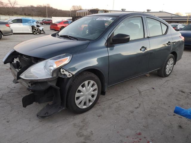 3N1CN7AP2HL860387 - 2017 NISSAN VERSA S GRAY photo 1