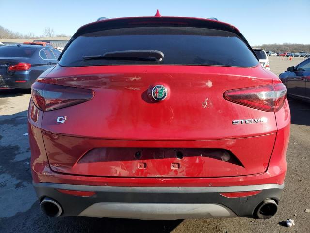 ZASFAKNN4J7B64519 - 2018 ALFA ROMEO STELVIO TI SPORT RED photo 6