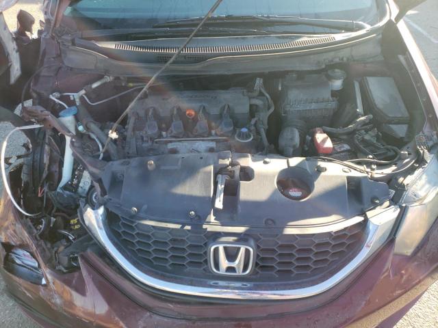 19XFB2F52DE011498 - 2013 HONDA CIVIC LX BURGUNDY photo 11