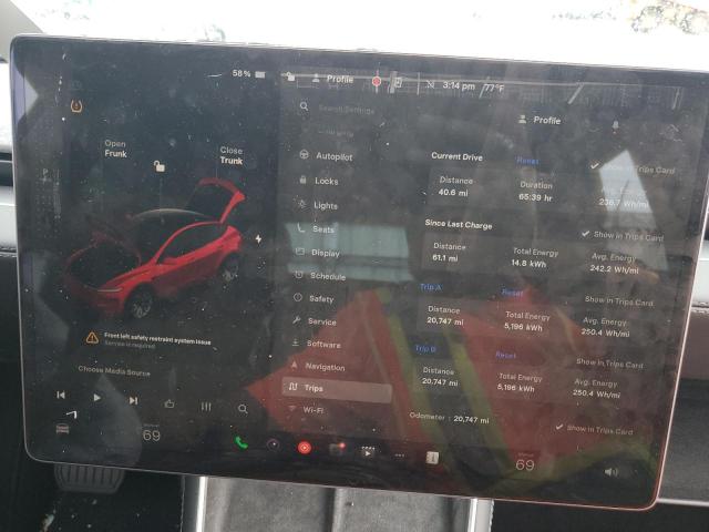 7SAYGDEE8TA392838 - 2026 TESLA MODEL Y წითელი ფოტო 9