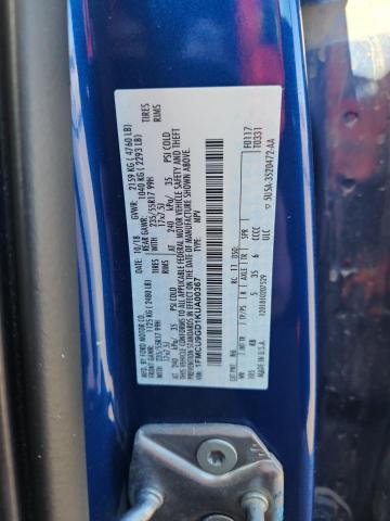 1FMCU9GD1KUA00367 - 2019 FORD ESCAPE SE ლურჯი ფოტო 12