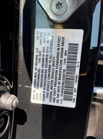 7FARW2H82JE009799 - 2018 HONDA CR-V EXL Bordo foto 10