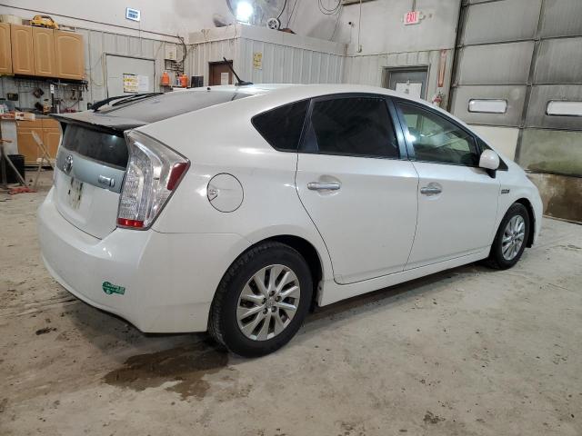 JTDKN3DP3E3060816 - 2014 TOYOTA PRIUS PLUG WHITE photo 3