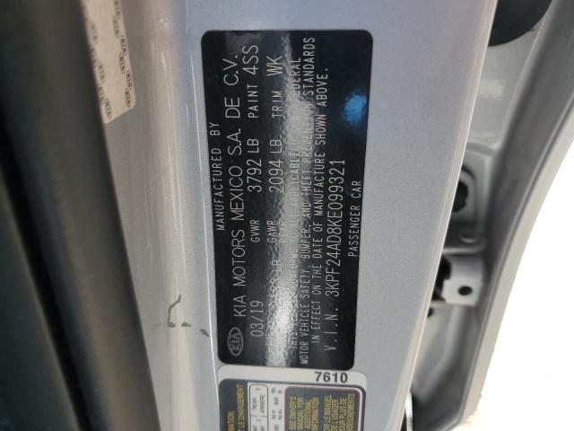 3KPF24AD8KE099321 - 2019 KIA FORTE FE 银色 照片 13