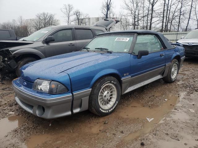 1FACP45E8LF196135 - 1990 FORD MUSTANG GT BLUE photo 1