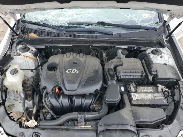 5NPEC4AC1DH626257 - 2013 HYUNDAI SONATA SE WHITE photo 11