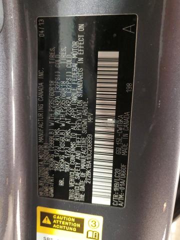 2T2BK1BA1DC206899 - 2013 LEXUS RX 350 BASE გრაფიტი ფოტო 14