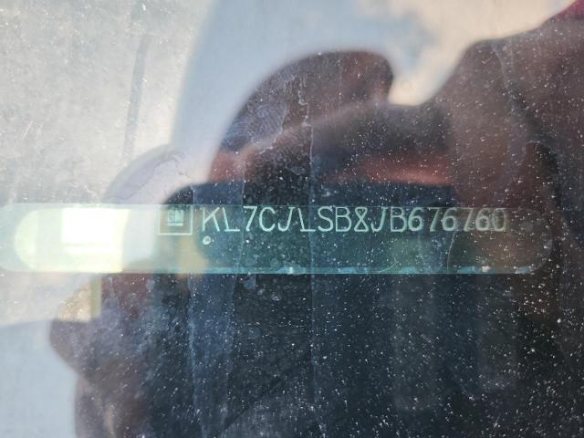 KL7CJLSB8JB676760 - 2018 CHEVROLET TRAX 1LT Weiß Foto 12