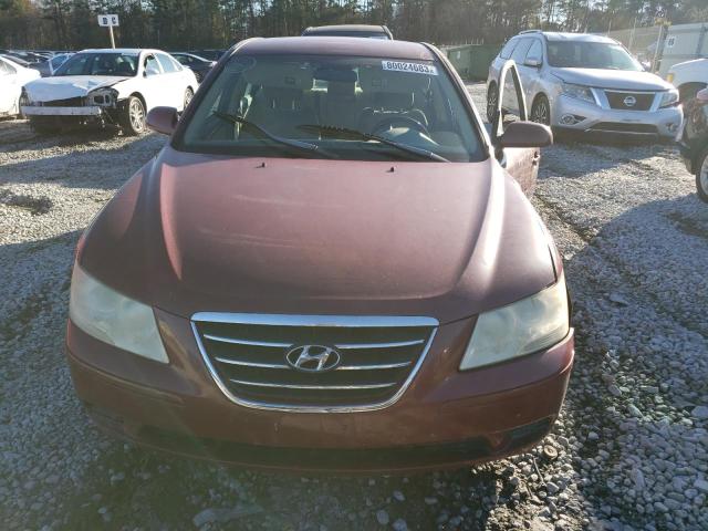 5NPET46F39H408119 - 2009 HYUNDAI SONATA GLS RED photo 5