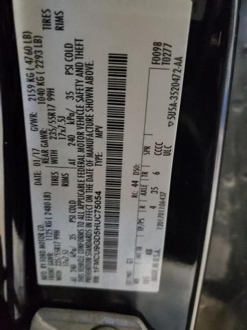 1FMCU9GD5HUC75054 - 2017 FORD ESCAPE SE BLACK photo 14