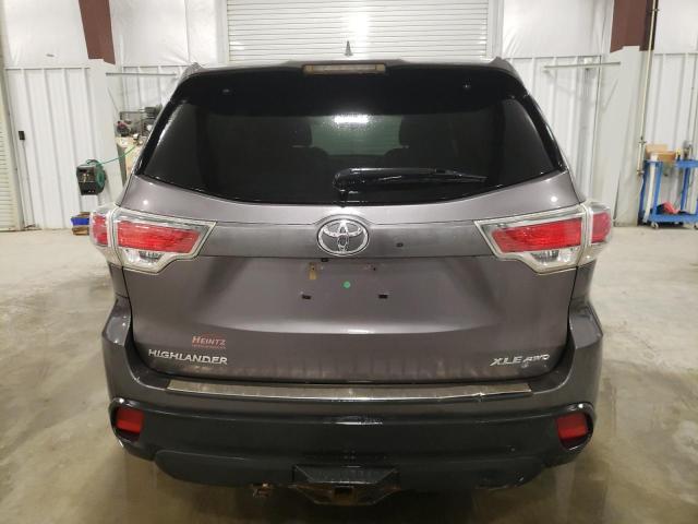 5TDJKRFH5FS177309 - 2015 TOYOTA HIGHLANDER XLE Boz foto 6
