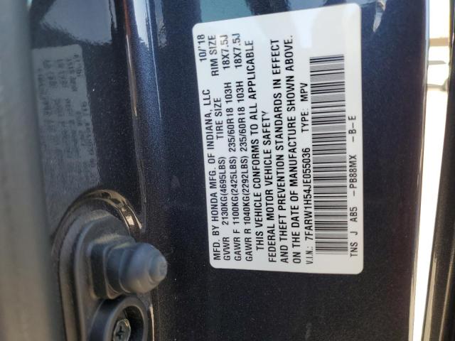 7FARW1H54JE055036 - 2018 HONDA CR-V EX GRAY photo 14