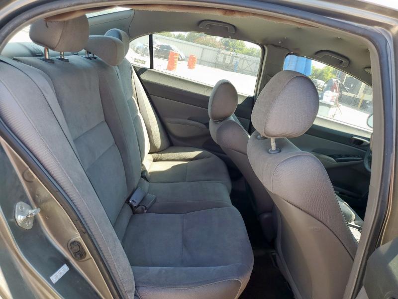 1HGFA16598L020663 - 2008 HONDA CIVIC LX GRAY photo 10