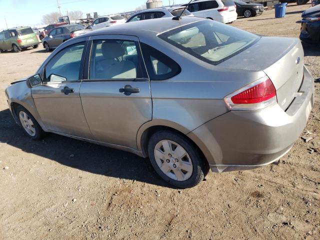 1FAHP34N58W247924 - 2008 FORD FOCUS S/SE BEIGE photo 2