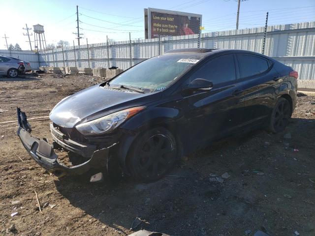 5NPDH4AEXDH206477 - 2013 HYUNDAI ELANTRA GLS BLACK photo 1