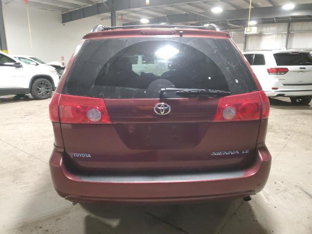 5TDZK23C98S137241 - 2008 TOYOTA SIENNA CE BURGUNDY photo 6