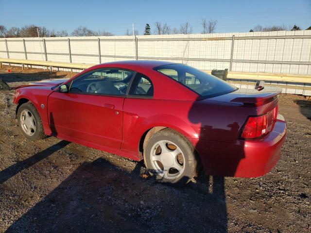 1FAFP40644F193800 - 2004 FORD MUSTANG RED photo 2