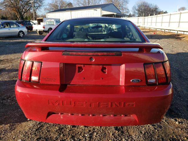 1FAFP40644F193800 - 2004 FORD MUSTANG RED photo 6