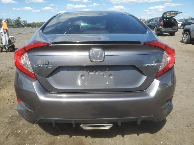 2HGFC2F89LH568565 - 2020 HONDA CIVIC SPORT GRAY photo 6