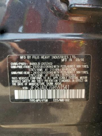 JF2SJADC7GH551541 - 2016 SUBARU FORESTER 2.5I PREMIUM 黑色 照片 12