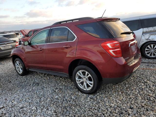 2GNALCEK1H1565159 - 2017 CHEVROLET EQUINOX LT BURGUNDY photo 2