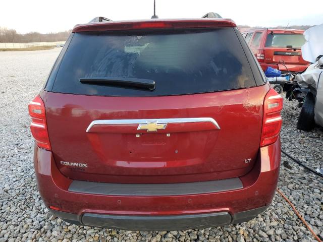 2GNALCEK1H1565159 - 2017 CHEVROLET EQUINOX LT BURGUNDY photo 6