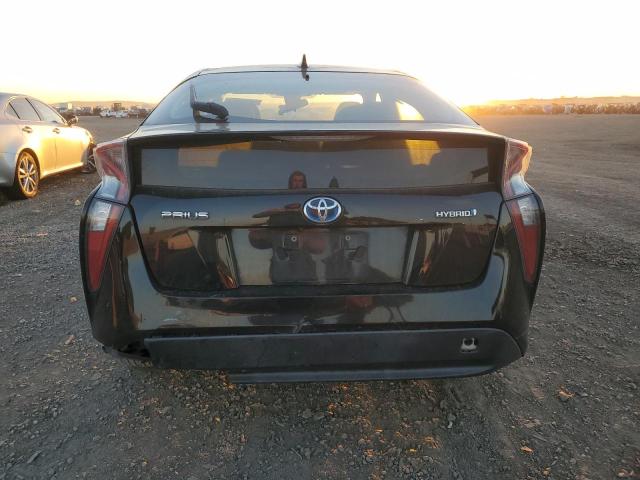 JTDKBRFU9H3036412 - 2017 TOYOTA PRIUS BLACK photo 6