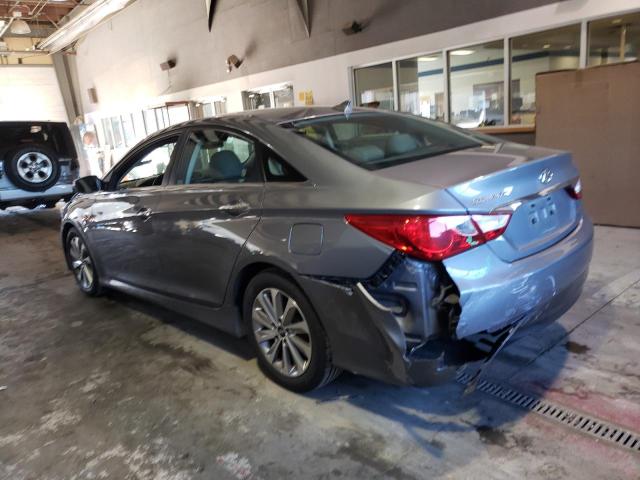 5NPEC4AC8EH841376 - 2014 HYUNDAI SONATA SE GRAY photo 2