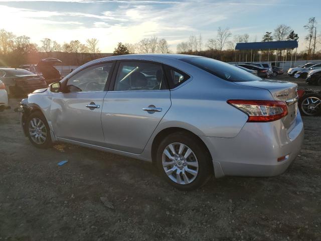 3N1AB7AP6EY330549 - 2014 NISSAN SENTRA S GRAY photo 2