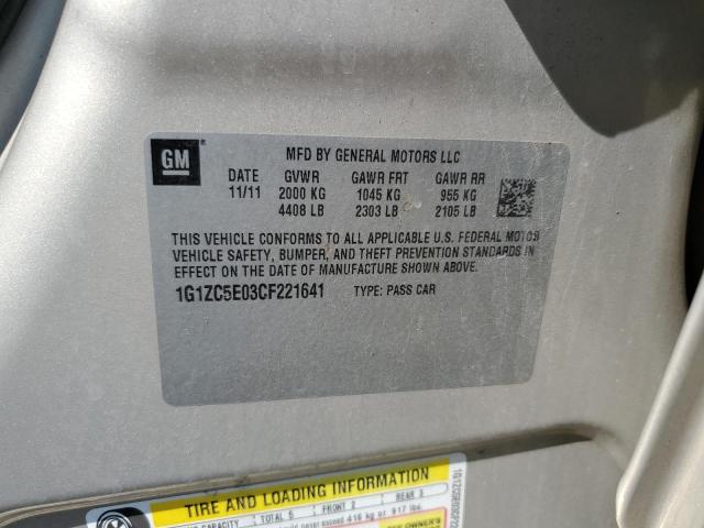 1G1ZC5E03CF221641 - 2012 CHEVROLET MALIBU 1LT Braun Foto 12