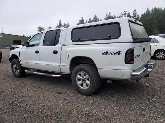 1D7HG48N83S276513 - 2003 DODGE DAKOTA QUAD SLT WHITE photo 2