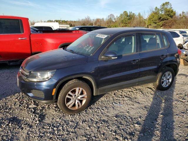 WVGAV7AX2CW567995 - 2012 VOLKSWAGEN TIGUAN S BLUE photo 1