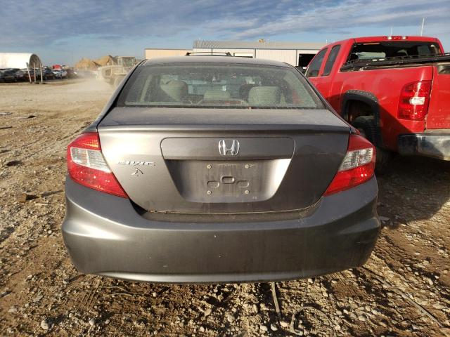 19XFB2F57CE034953 - 2012 HONDA CIVIC LX GRAY photo 6