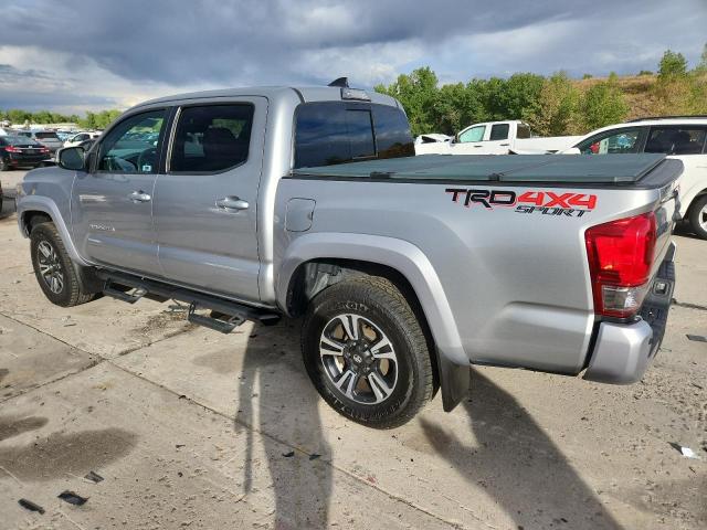 3TMCZ5AN3HM079702 - 2017 TOYOTA TACOMA DOUBLE CAB SILVER photo 2